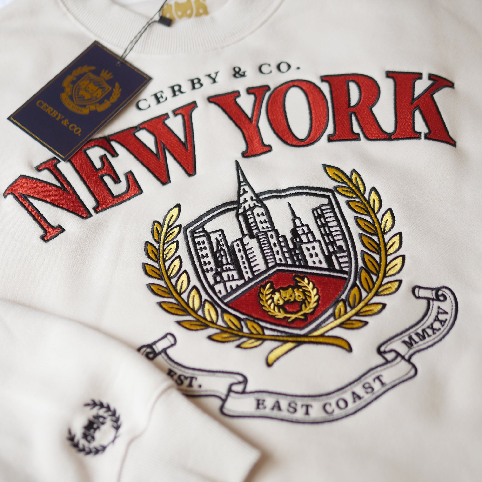 Empire State Embroidered Crewneck