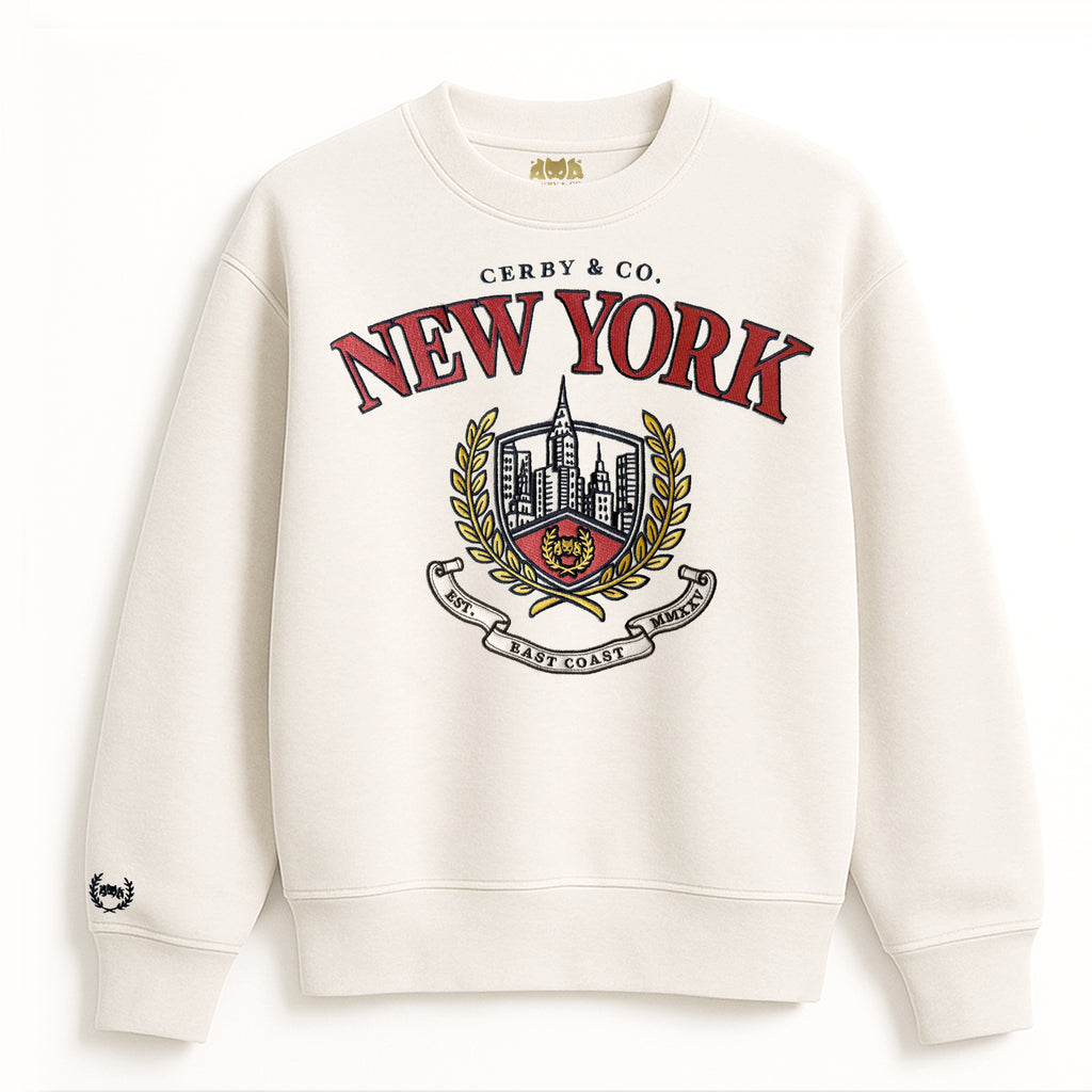 Empire State Embroidered Crewneck