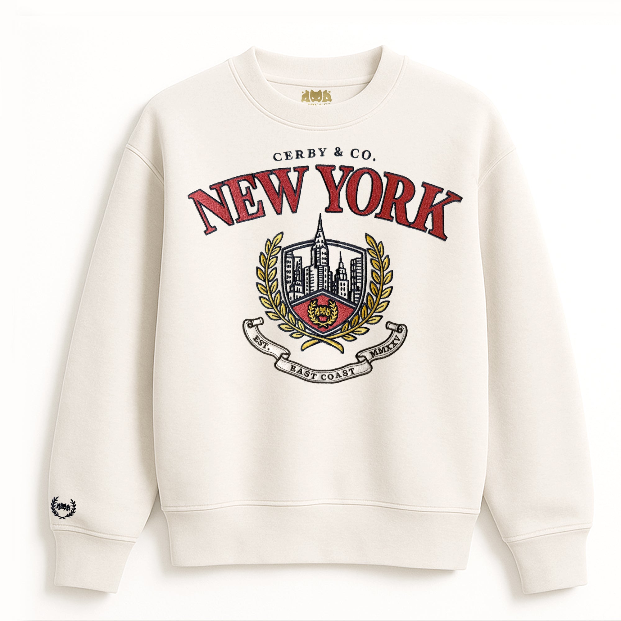 Empire State Embroidered Crewneck