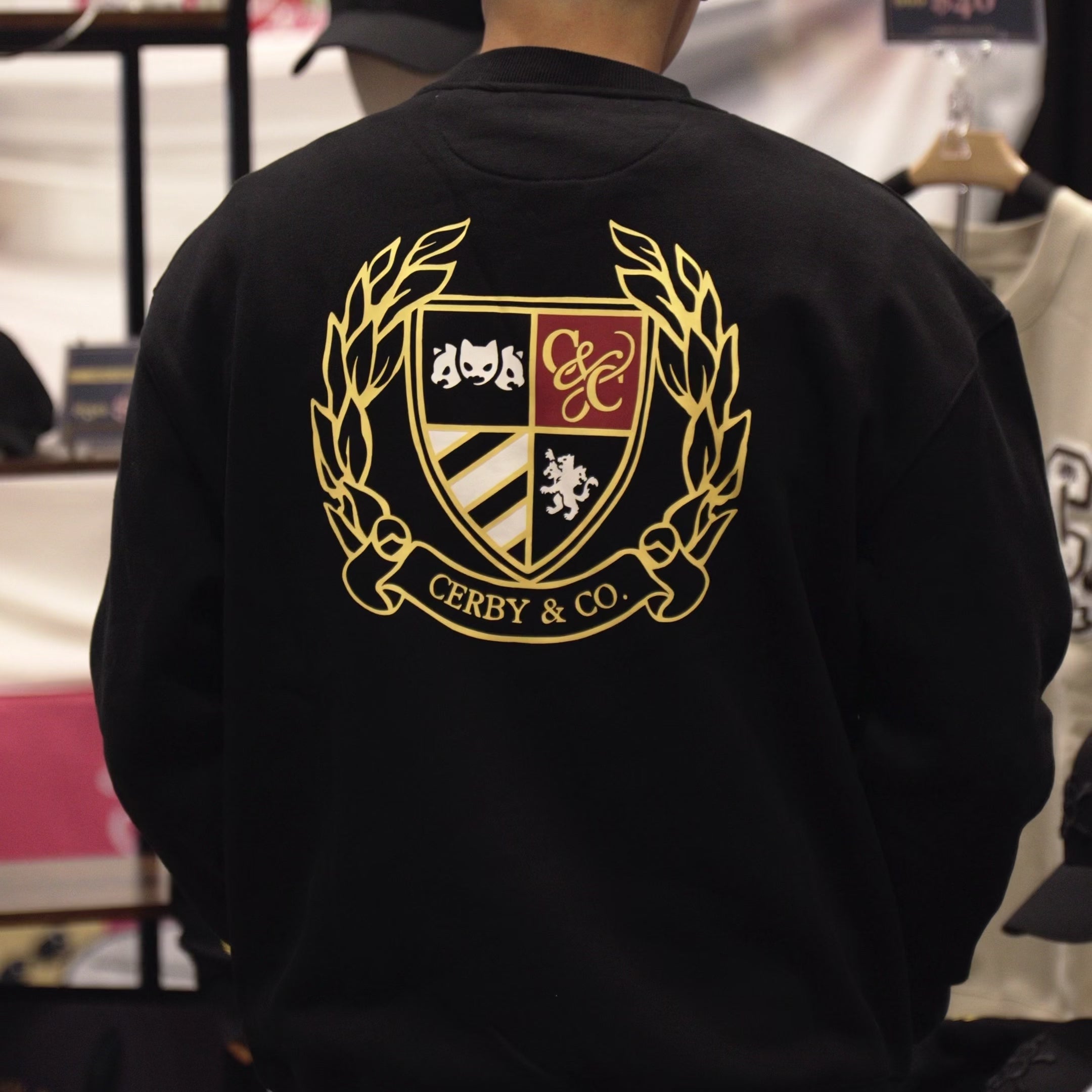Royal Crest Embroidered Crewneck