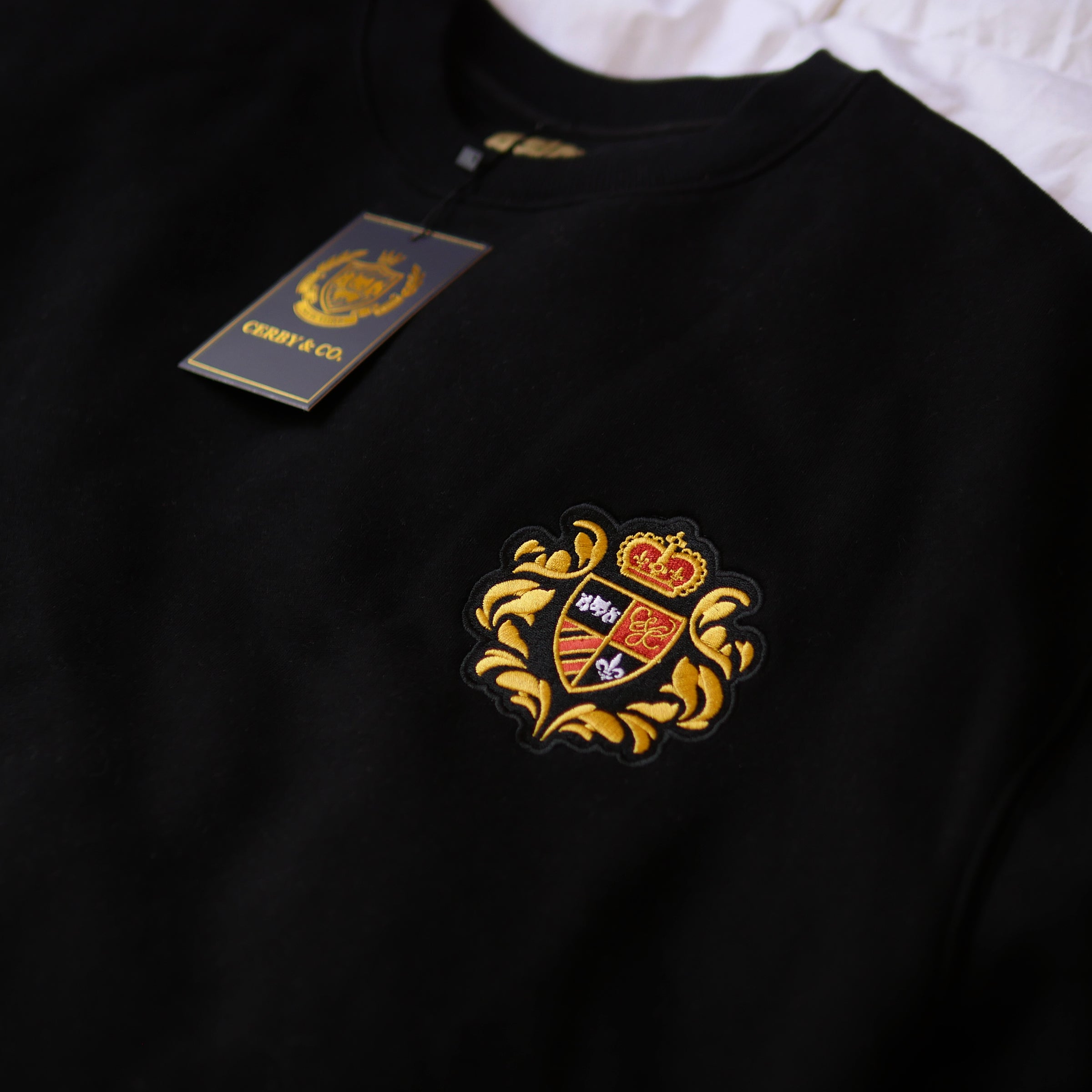 Royal Crest Embroidered Crewneck