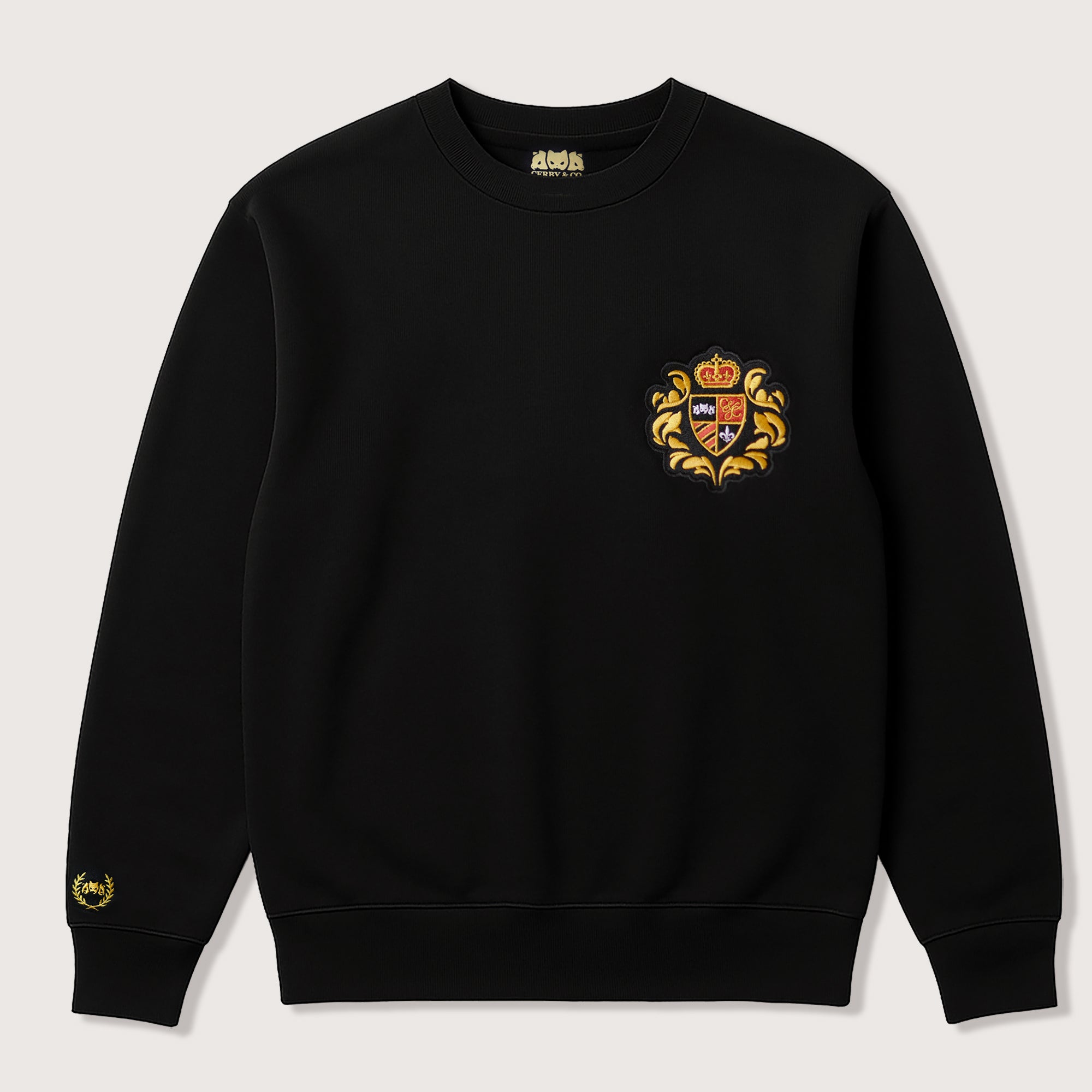 Royal Crest Embroidered Crewneck