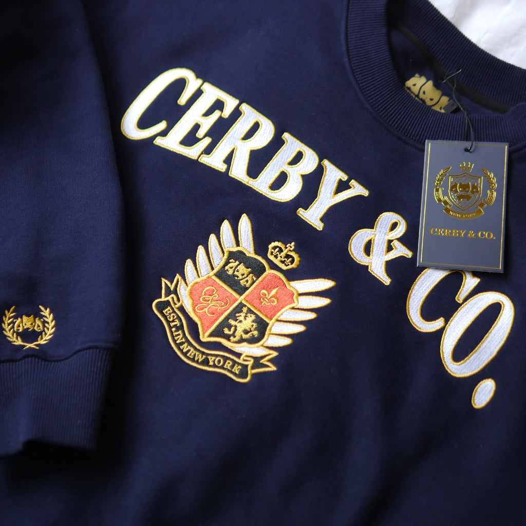 Winged Shield Embroidered Crewneck