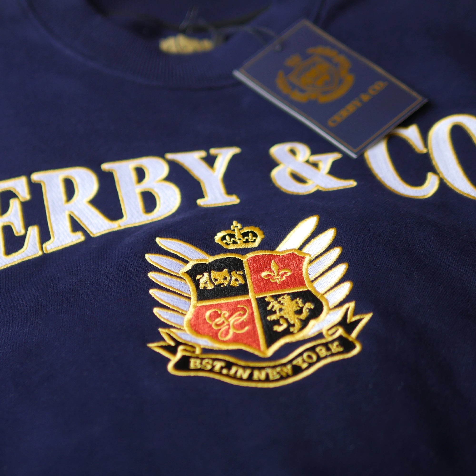Winged Shield Embroidered Crewneck
